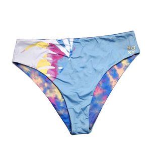 Roxy Reversible Pop Surf Bikini Mid-waist Swim Bottoms Size XXL